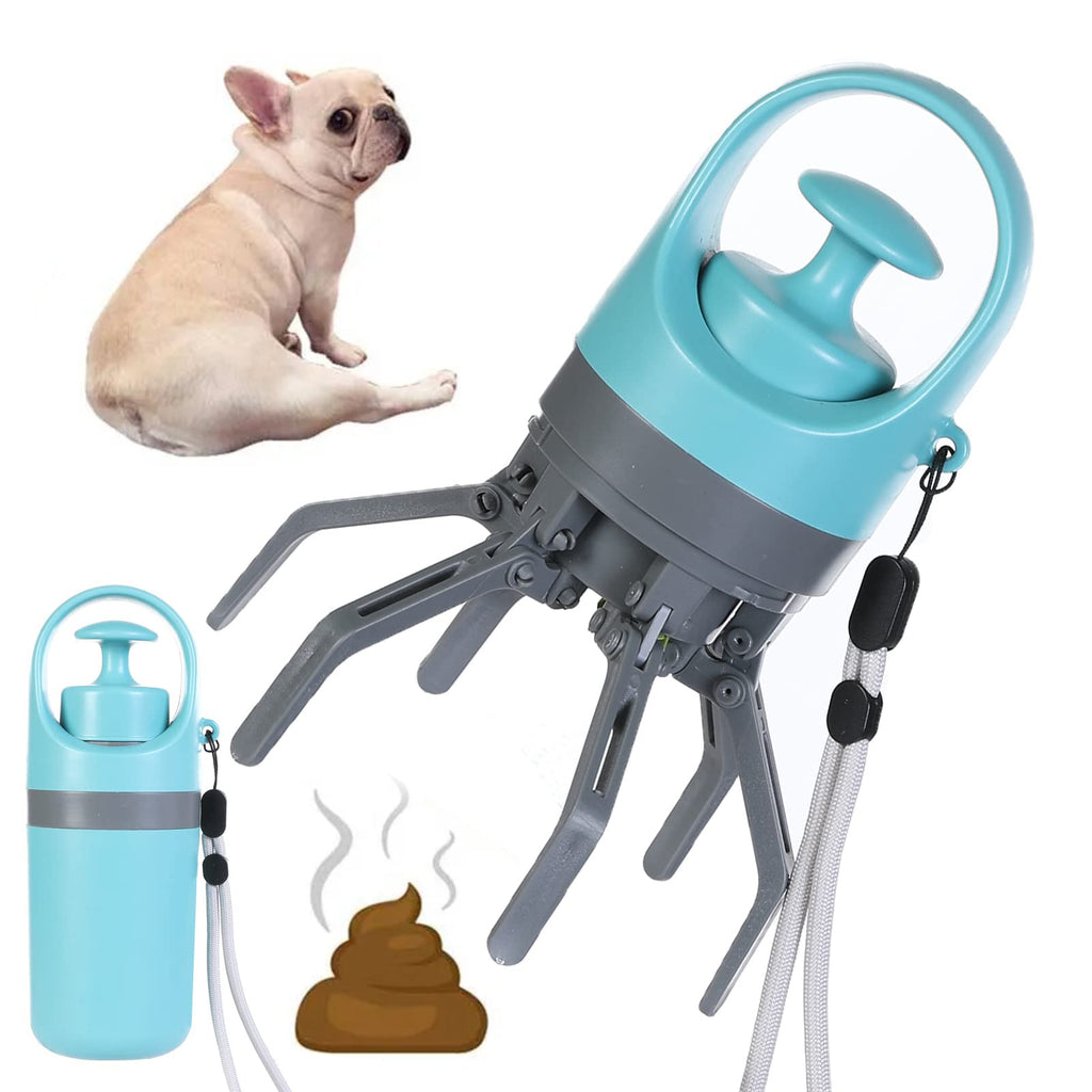 2-in-1 dog poop scooper with bag dispenser
